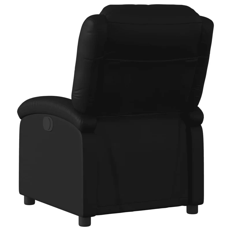 Fauteuil relax TV fonction d'inclinaison électrique très confortable en PVC noir DEC028468