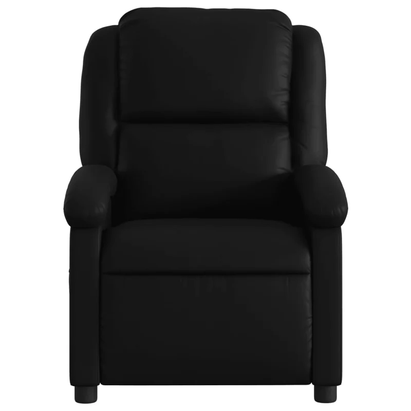 Fauteuil relax TV fonction d'inclinaison électrique très confortable en PVC noir DEC028468