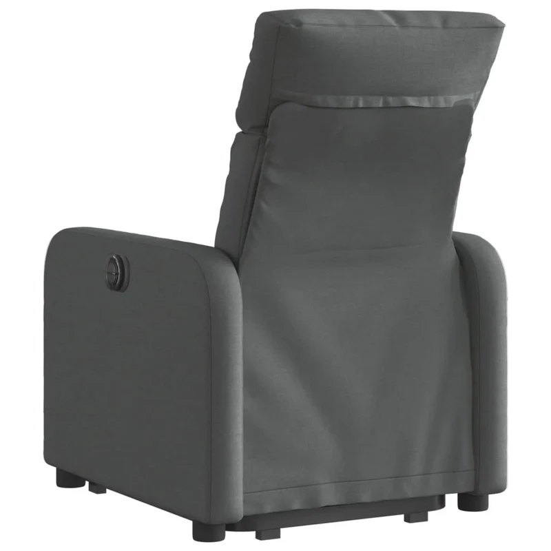 Fauteuil relax TV fonction de levage électrique très confortable en tissu gris foncé DEC028346