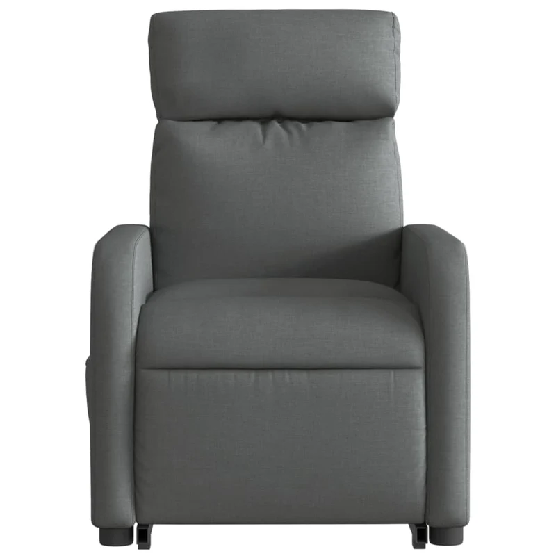 Fauteuil relax TV fonction de levage électrique très confortable en tissu gris foncé DEC028346
