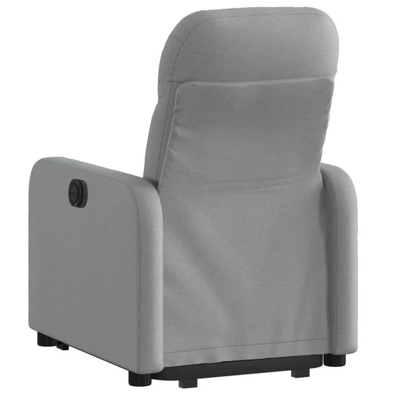 Fauteuil relax TV fonction de levage électrique très confortable en tissu gris clair DEC028323