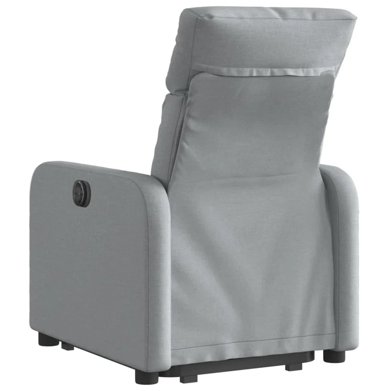 Fauteuil relax TV fonction de levage électrique très confortable en tissu gris clair DEC028322