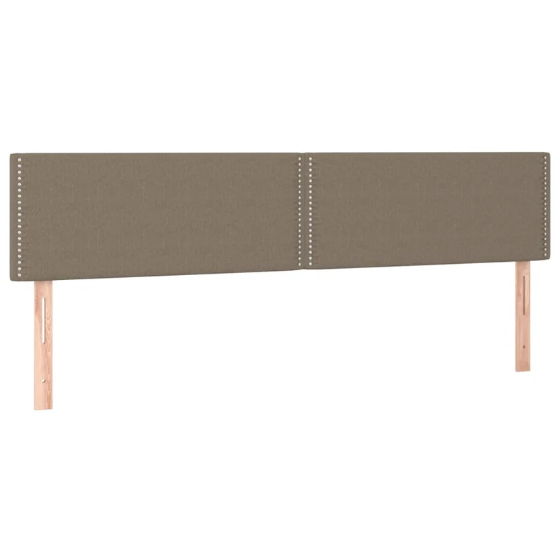 Tête de lit accessoire couchage chambre à coucher meuble à LED 180 x 5 x 78/88 cm tissu taupe TDL0200385