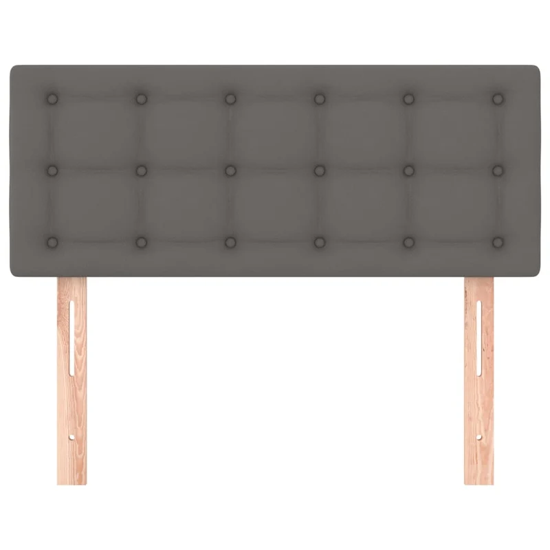 Tête de lit accessoire couchage chambre à coucher meuble 100 x 5 x 78/88 cm synthétique gris TDL0203553