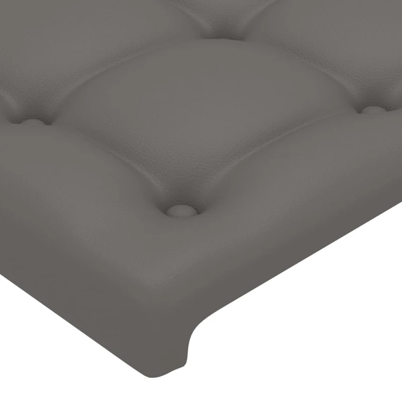 Tête de lit accessoire couchage chambre à coucher meuble 100 x 5 x 78/88 cm synthétique gris TDL0203553
