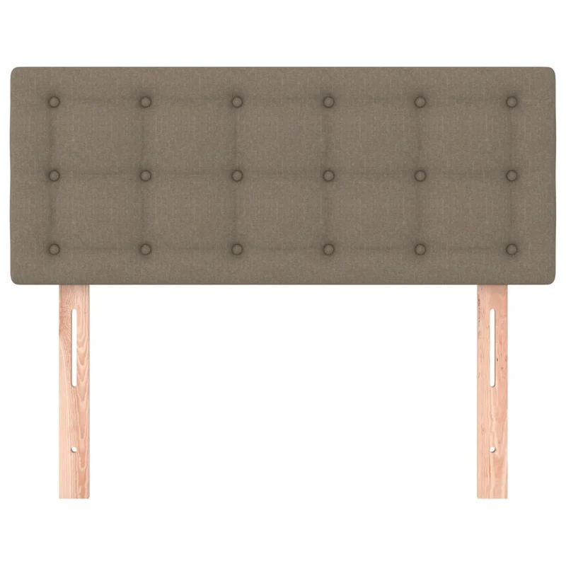 Tête de lit accessoire couchage chambre à coucher meuble 100 x 5 x 78/88 cm tissu taupe TDL0202011