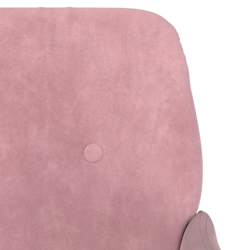 Fauteuil lounge design et moderne avec accoudoirs 62 x 79 x 79 cm en velours rose DEC028663