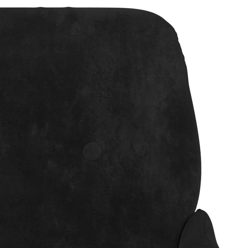 Fauteuil lounge design et moderne avec accoudoirs 62 x 79 x 79 cm en velours noir DEC028646