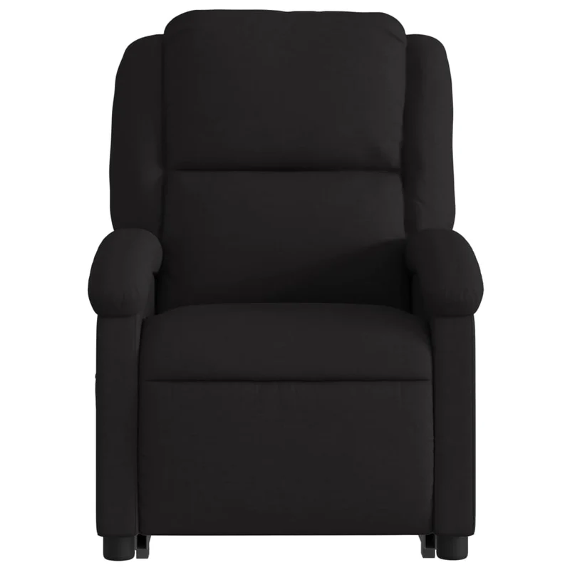 Fauteuil relax TV fonction de levage électrique très confortable en tissu noir DEC028510
