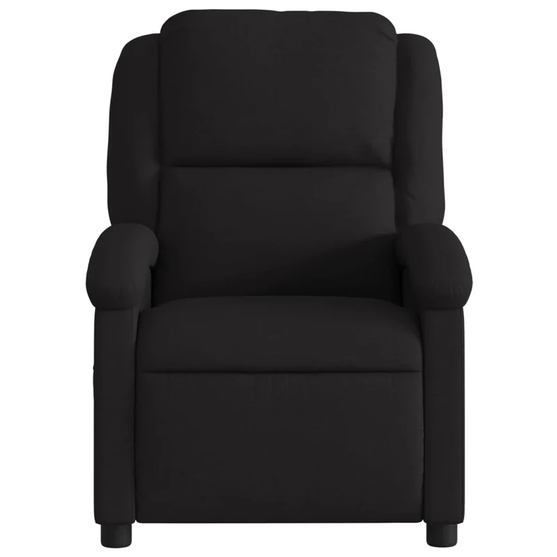 Fauteuil relax TV fonction d'inclinaison électrique très confortable en tissu noir DEC028491