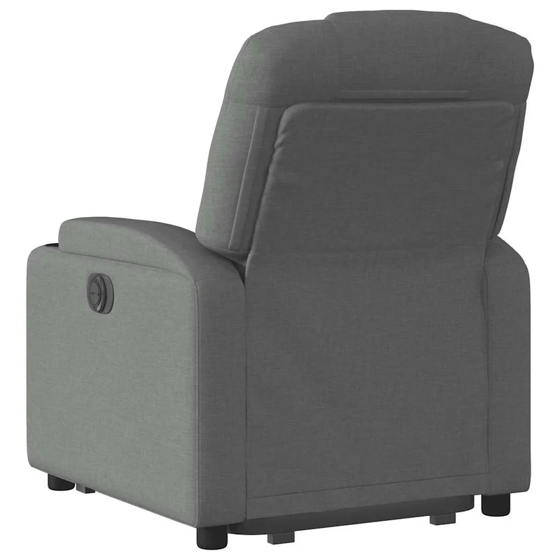 Fauteuil relax TV fonction de levage électrique très confortable en tissu gris foncé DEC028366