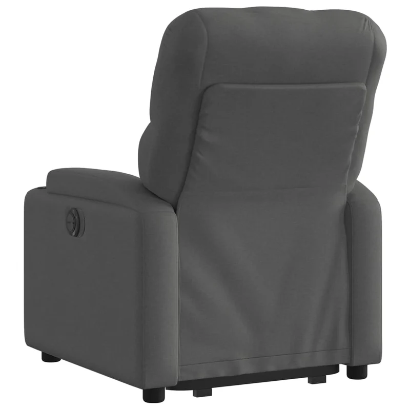 Fauteuil relax TV fonction de levage électrique très confortable en tissu gris foncé DEC028343