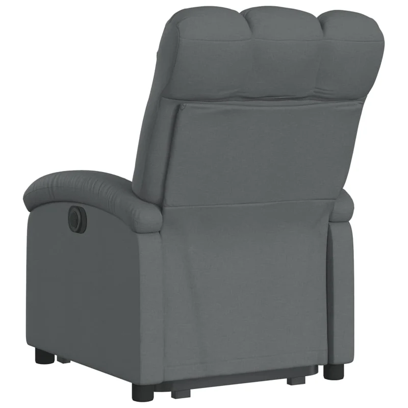 Fauteuil relax TV fonction de levage électrique très confortable en tissu gris foncé DEC028342