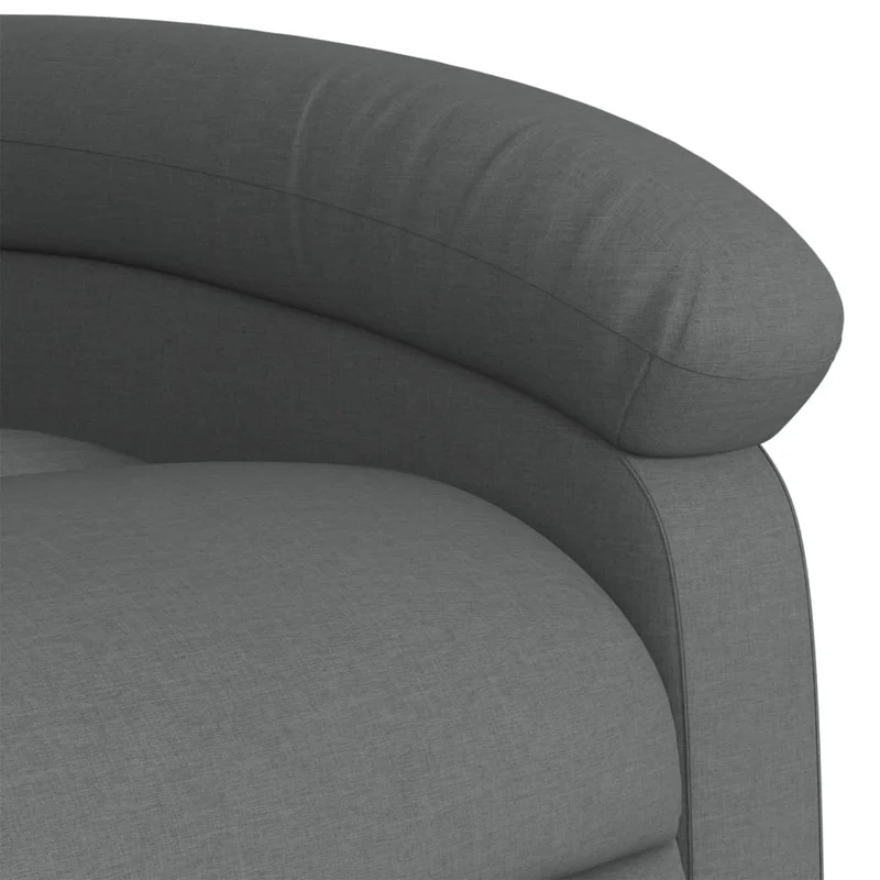 Fauteuil relax TV fonction de levage électrique très confortable en tissu gris foncé DEC028342
