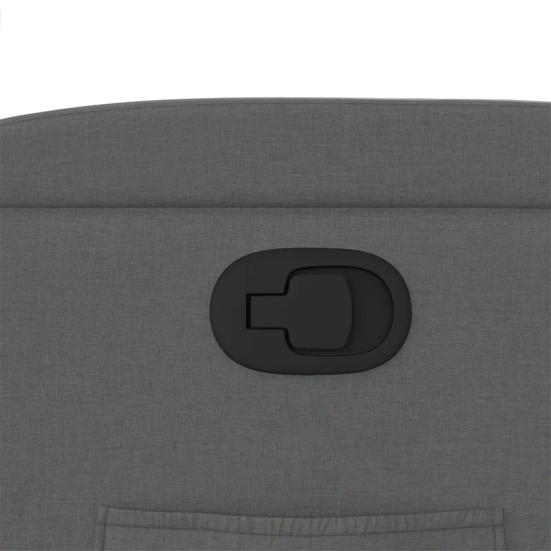 Fauteuil relax TV rembourrage confortable fonction d'inclinaison manuelle en tissu gris foncé DEC027942