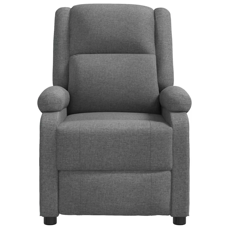 Fauteuil relax TV rembourrage confortable fonction d'inclinaison manuelle en tissu gris DEC027940