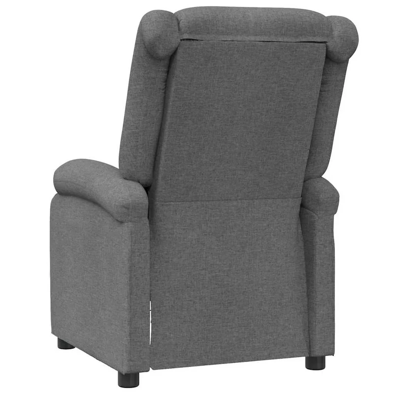 Fauteuil relax TV rembourrage confortable fonction d'inclinaison manuelle en tissu gris DEC027940