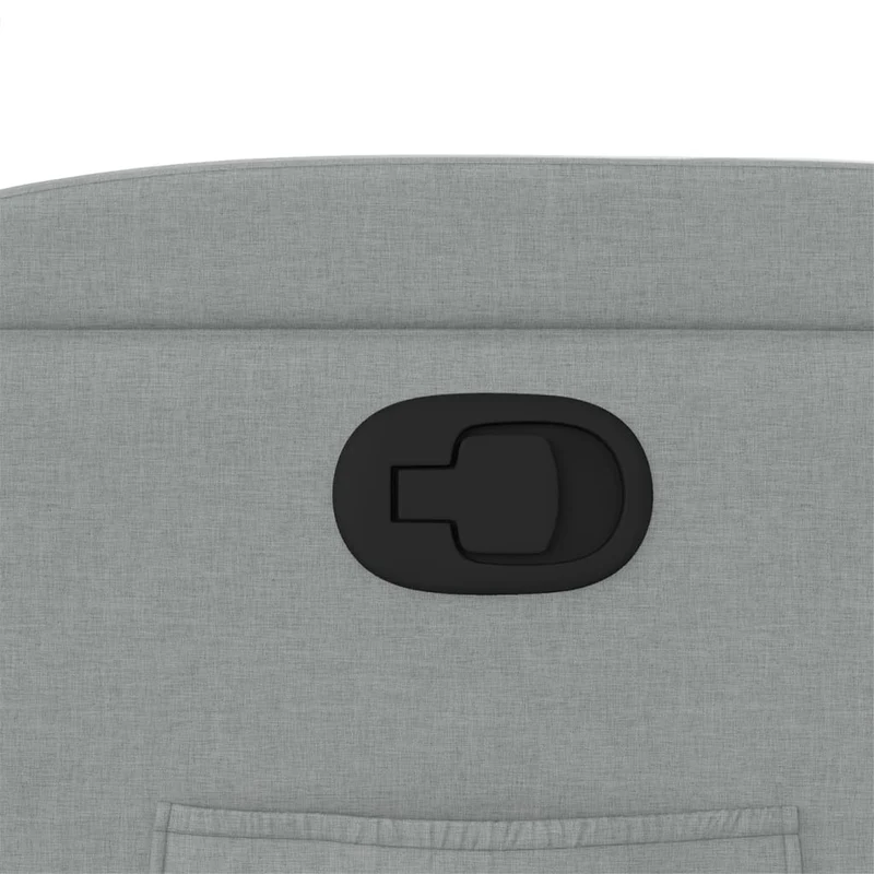 Fauteuil relax TV rembourrage confortable fonction d'inclinaison manuelle en tissu gris clair DEC027905