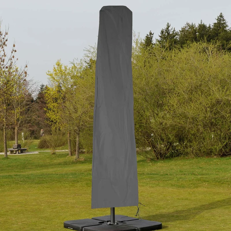 Cas de protection Meran pour l'écran de marché jusqu'à 5 m, couvercle couvercle couvercle avec fermeture à glissière ~ anthracite 04_0001646