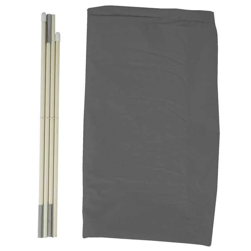 Cas de protection Meran pour l'écran de marché jusqu'à 5 m, couvercle couvercle couvercle avec fermeture à glissière ~ anthracite 04_0001646