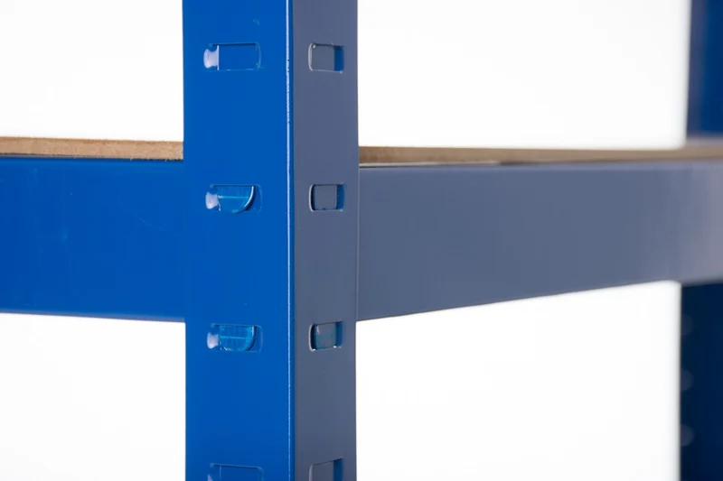 Etagère galvanisée établi pour charges lourdes en métal 5 niveaux bleu ETA10035