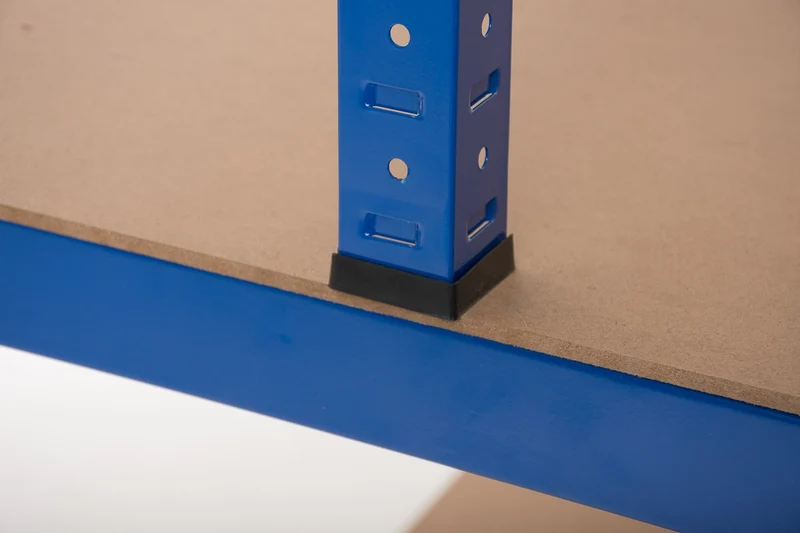 Etagère galvanisée établi pour charges lourdes en métal 5 niveaux bleu ETA10035