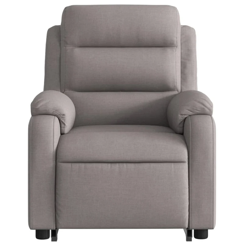Fauteuil relax TV fonction de levage électrique très confortable en tissu taupe DEC028582