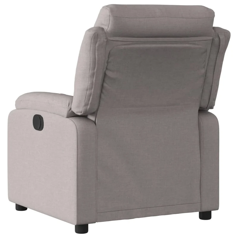 Fauteuil relax TV rembourrage confortable fonction d'inclinaison manuelle en tissu taupe DEC028183