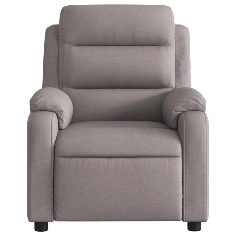 Fauteuil relax TV rembourrage confortable fonction d'inclinaison manuelle en tissu taupe DEC028183