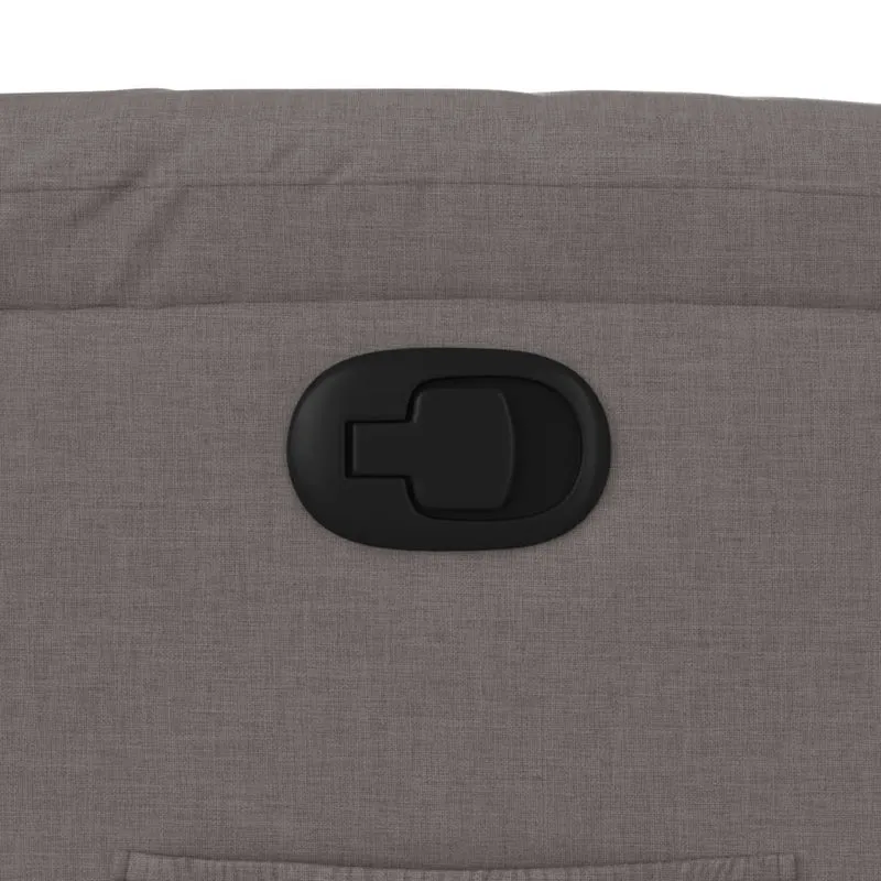 Fauteuil relax TV rembourrage confortable fonction d'inclinaison manuelle en tissu taupe DEC028183