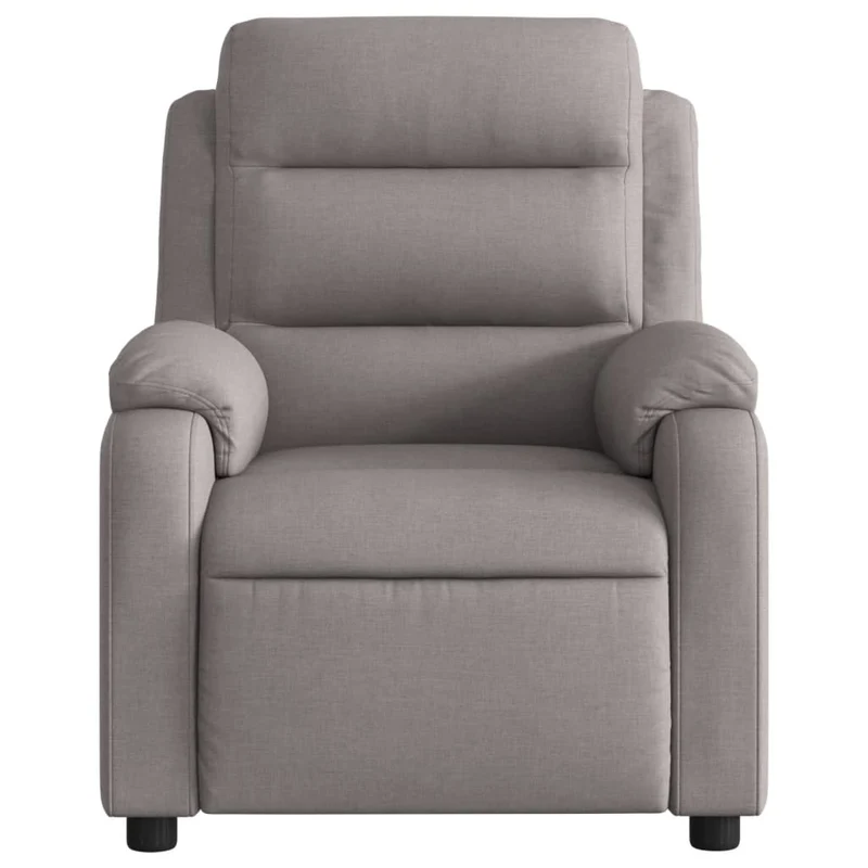 Fauteuil de relaxation TV fonction massage inclinable électrique en tissu taupe DEC027266