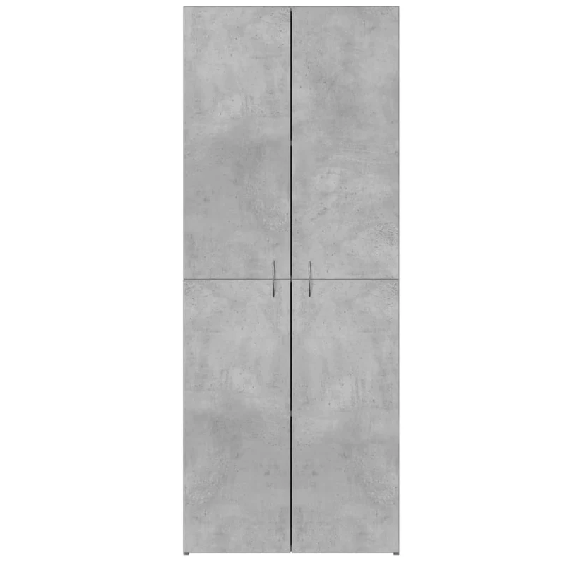Meuble de bureau armoire de rangement bureau 60 x 32 x 153 cm bois d'ingénierie gris DEC024479