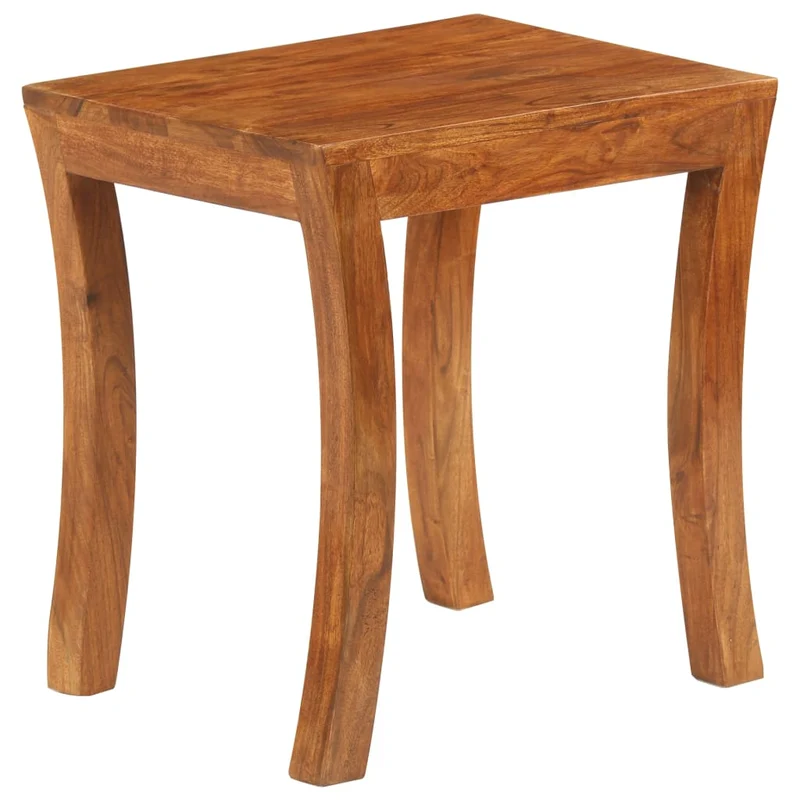 Lot de 3 tables d'appoint gigogne en bois massif d'acacia 50 x 35 x 50 cm DEC032573