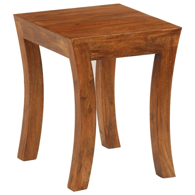 Lot de 3 tables d'appoint gigogne en bois massif d'acacia 50 x 35 x 50 cm DEC032573