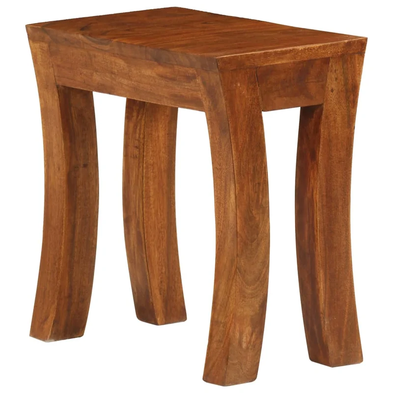 Lot de 3 tables d'appoint gigogne en bois massif d'acacia 50 x 35 x 50 cm DEC032573
