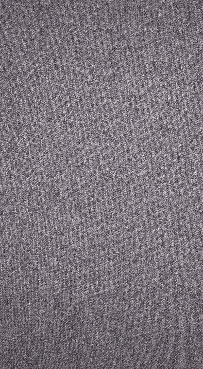 Chaise de salle à manger x1 boutons décoratifs en tissu gris et pieds en bois marron clair 10_0002174