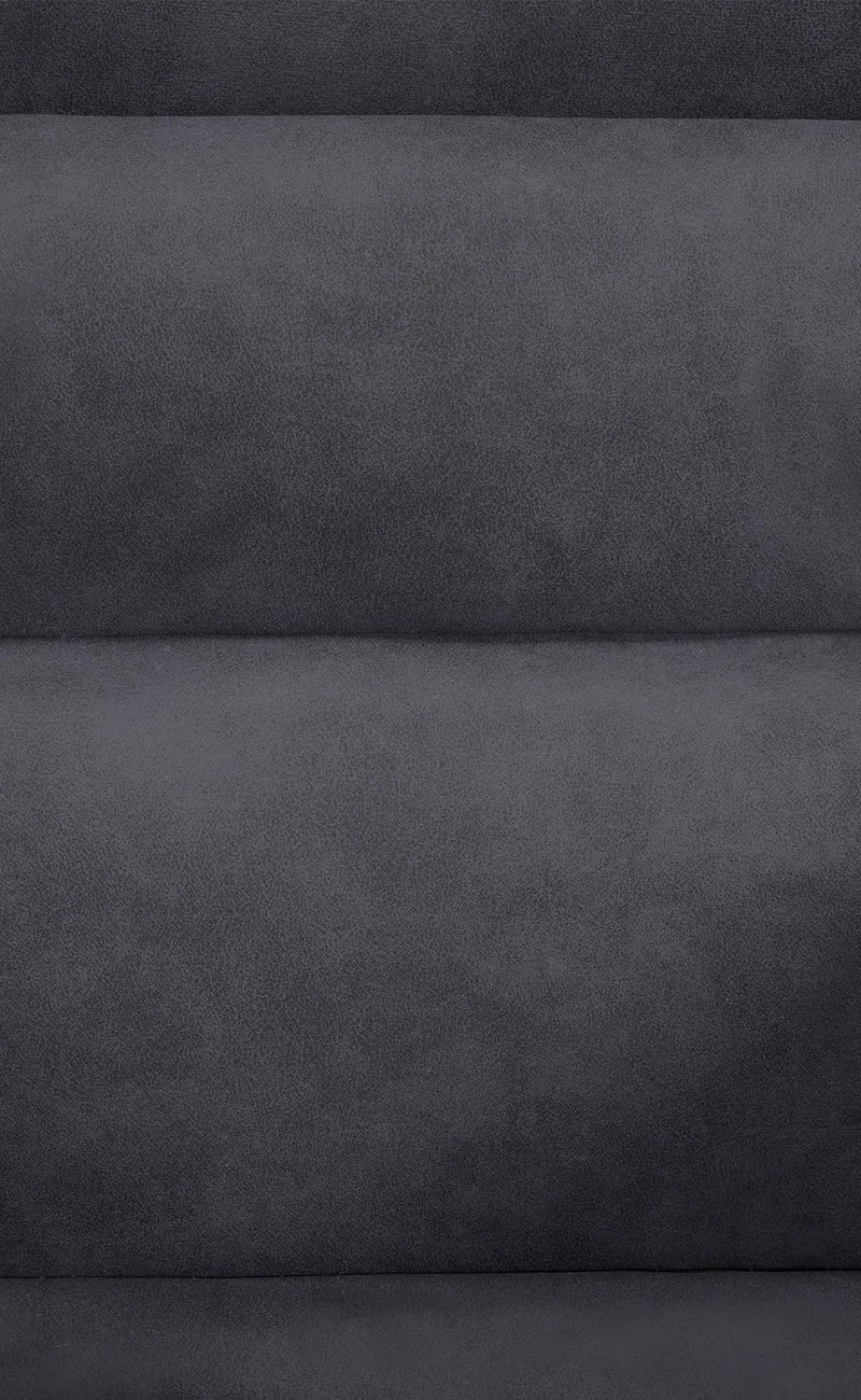 Chaise de salle à manger x1 design moderne confortable en tissu noir piétement stable à quatre pieds en métal 10_0002344