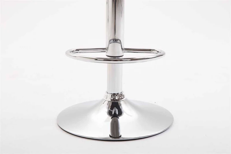 Tabouret de bar x1 moderne et confortable assise en tissu gris foncé pieds en métal chromé 10_0006091