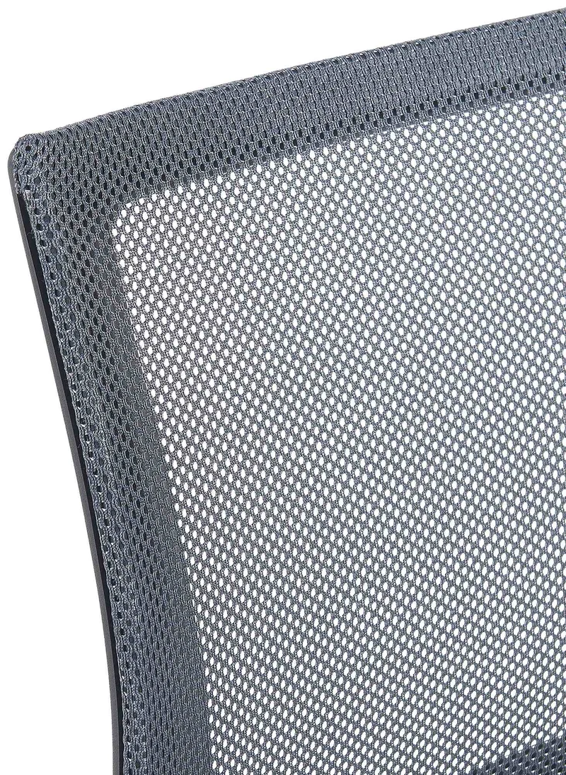 Lot de 2 chaises visiteurs dossiers ergonomiques incurvés en tissu gris cadre en métal chromé 10_0006240