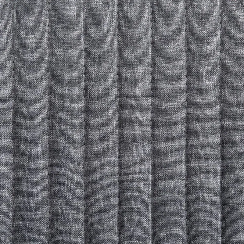 Lot de 6 chaises de salle à manger cuisine design moderne tissu gris foncé CDS022448