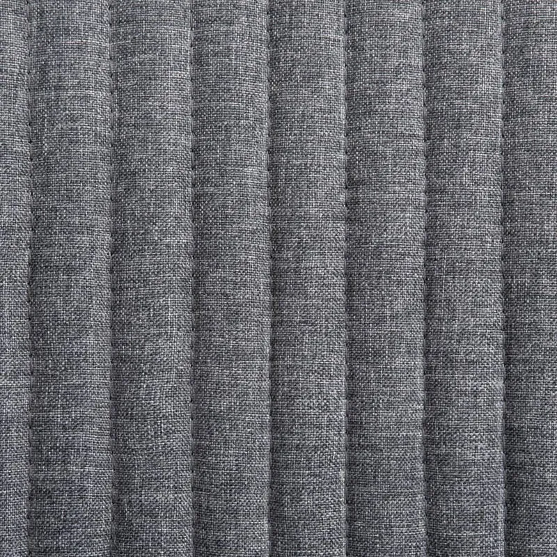 Lot de 4 chaises de salle à manger cuisine design moderne tissu gris foncé CDS021557