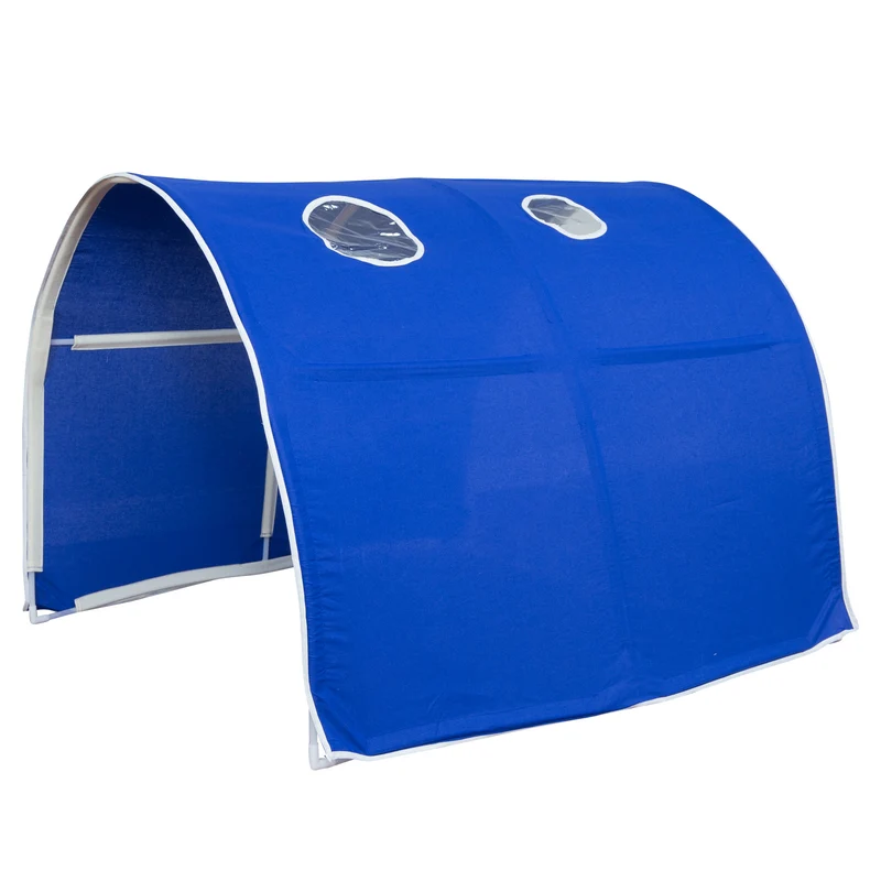 Tunnel pour lit enfant superposé tente accessoires bleu 90x70x100cm APE06031