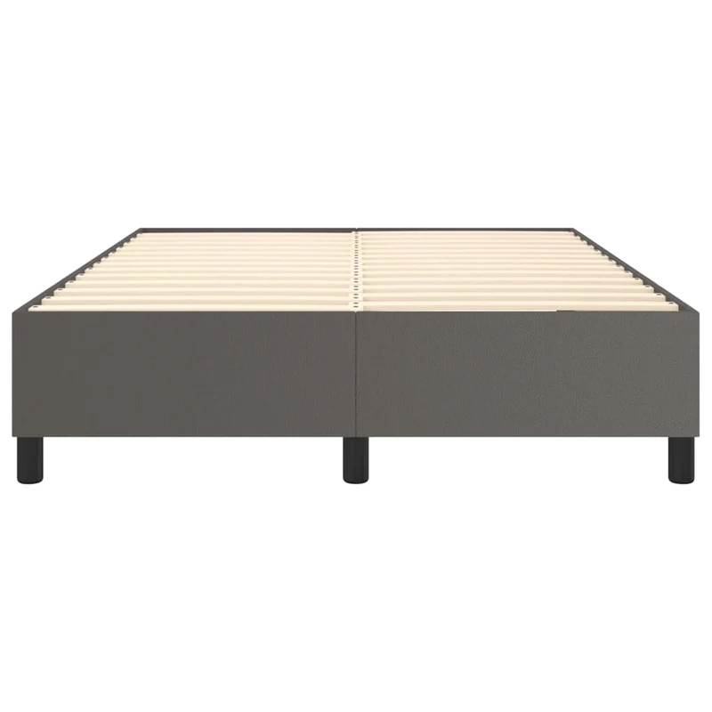Sommier à lattes sur pieds cadre de lit 140x190 cm synthétique gris TDL0207228