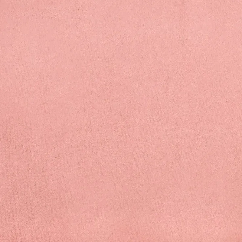 Sommier à lattes sur pieds cadre de lit 200x200 cm tissu velours rose TDL0206952