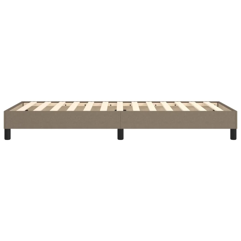 Sommier à lattes sur pieds cadre de lit 90x200 cm tissu taupe TDL0206915