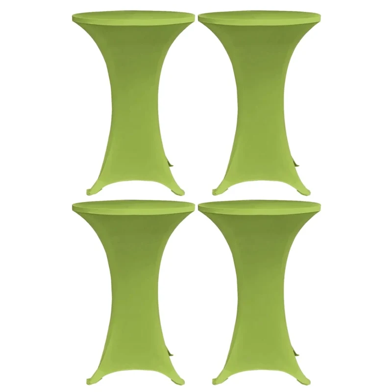 Housses de table extensible 4 pièces 60 cm Vert DEC022520