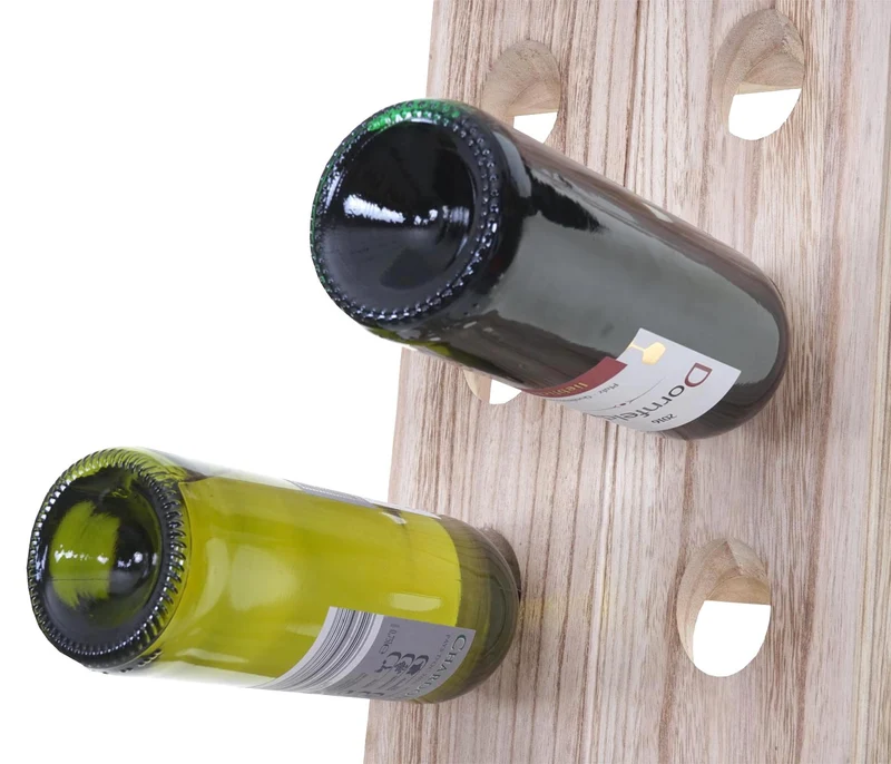 Casier à bouteilles étagère à vin pour 20 bouteilles design vintage marron naturel 04_0002835