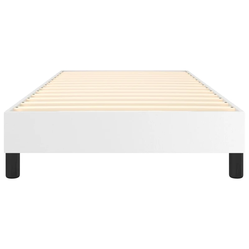 Sommier à lattes sur pieds cadre de lit 80x200 cm synthétique blanc TDL0207355