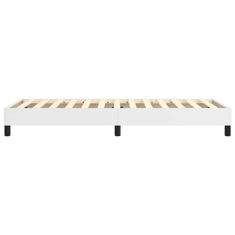 Sommier à lattes sur pieds cadre de lit 80x200 cm synthétique blanc TDL0207355