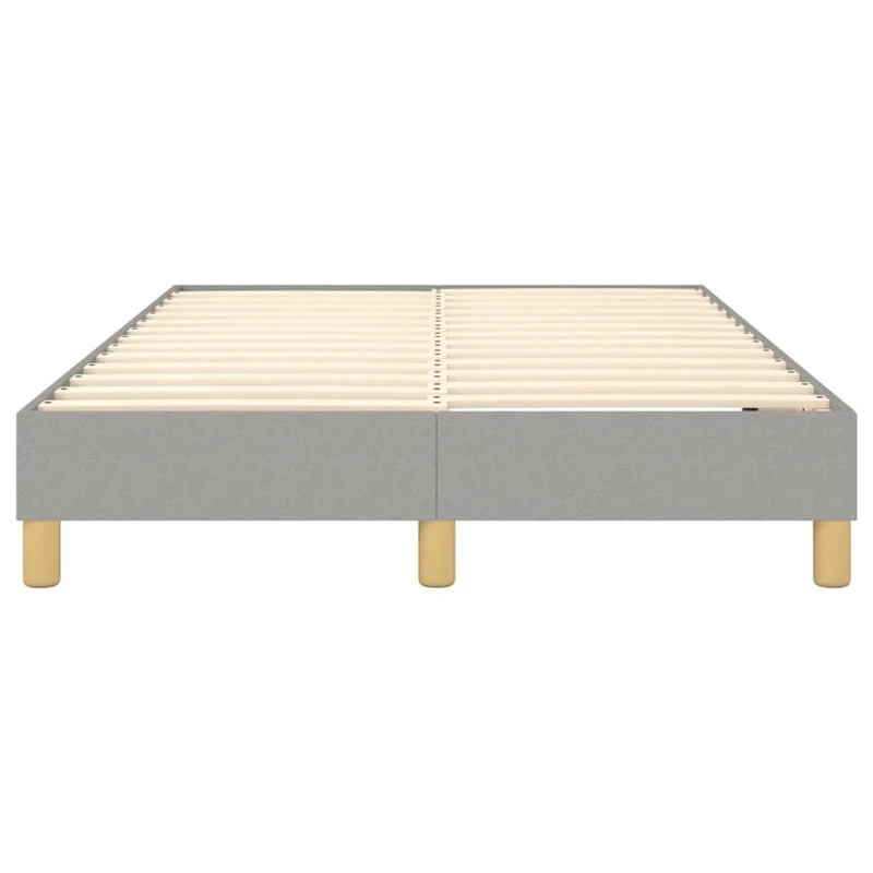 Sommier à lattes sur pieds cadre de lit 120x200 cm tissu gris clair TDL0207206